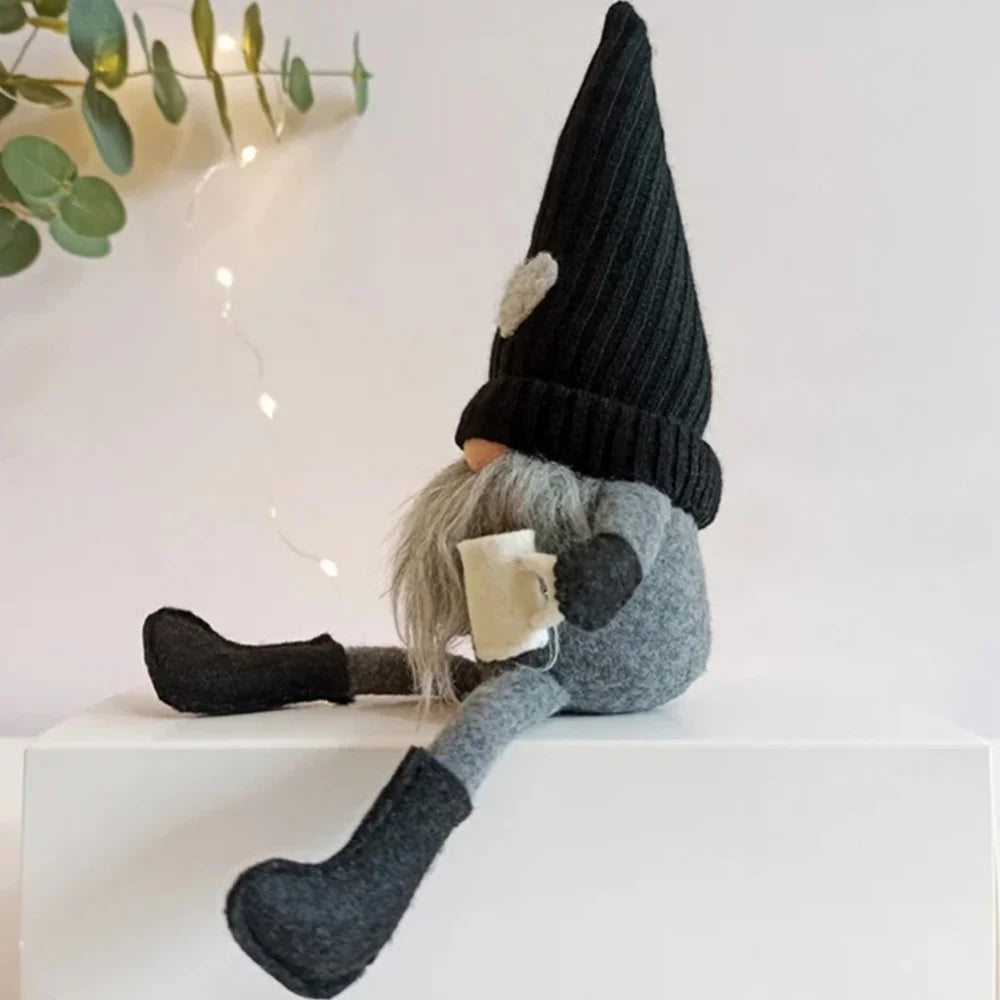 Wichtel Puppen – Gestrickte Plüsch-Dekoration | Für Weihnachten, Küche & Kaffeebar Kaufschwan®