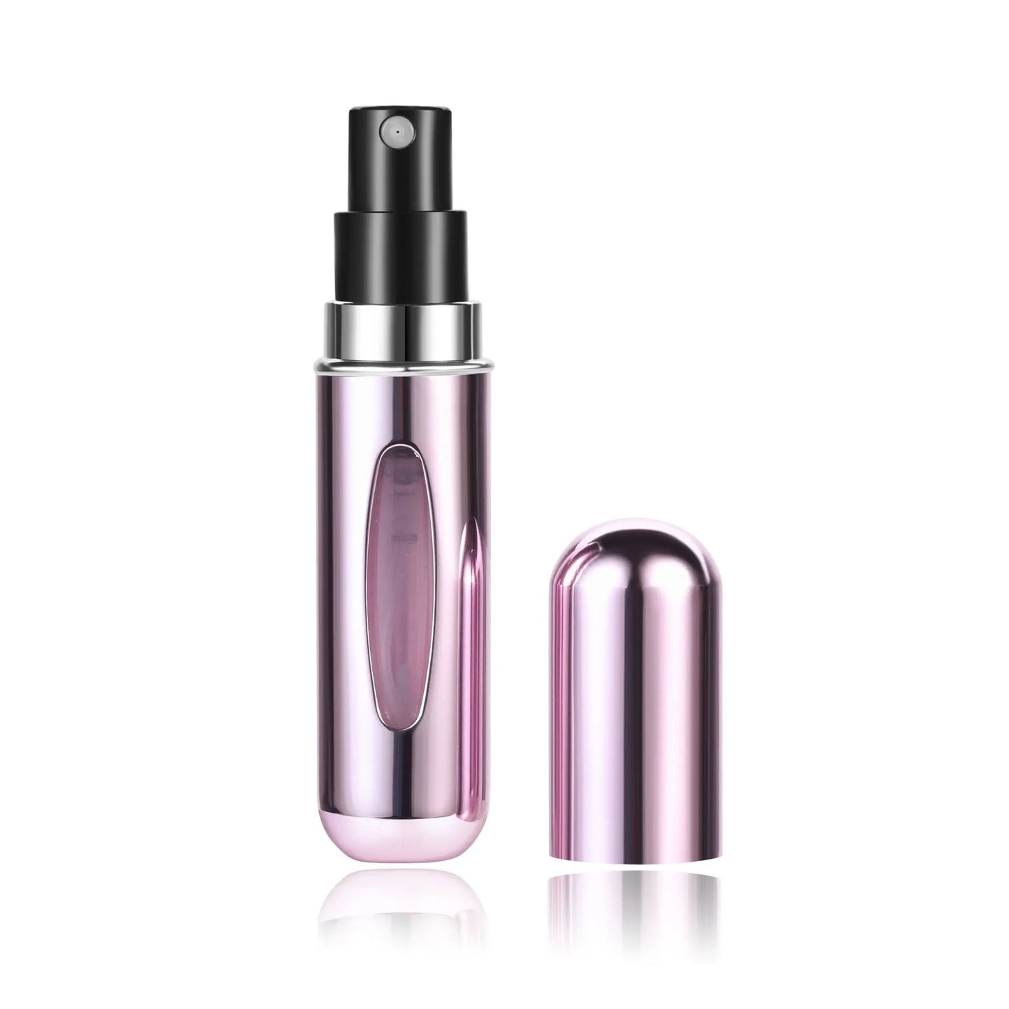 5ml Tragbare Parfüm Nachfüllflasche – Mini Refill Spray Atomizer | Leerer Parfümsprüher für Reisen & Alltag Kaufschwan® Chrom Lila