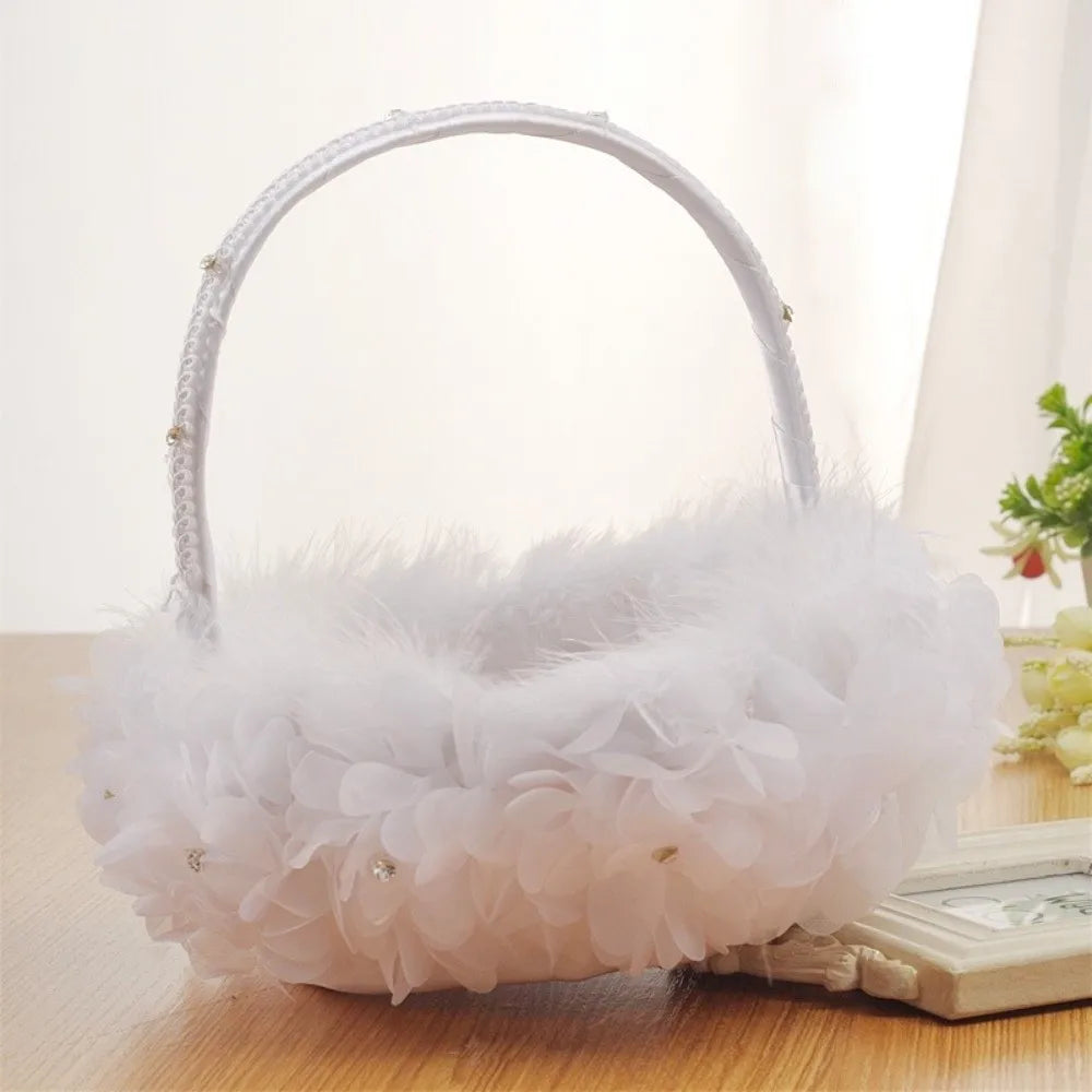 Western Stil Blumenkorb – Handgehaltener Hochzeitskorb für Braut Kaufschwan®