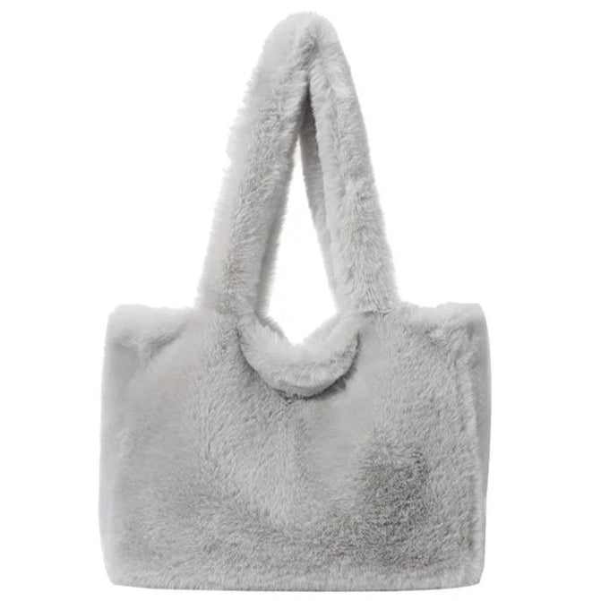 Herbst Winter Plüsch Tote Bag – Damen Modische Schultertasche | Vielseitige weiche Handtasche Kaufschwan®