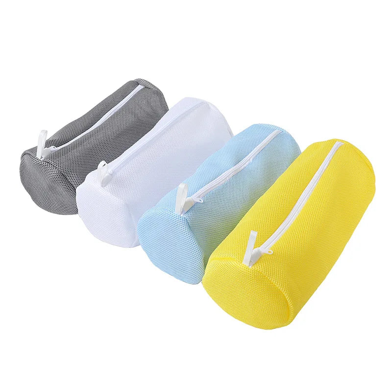 Schuh-Wäschenetz für Waschmaschine – Honigwaben-Mesh Waschbeutel mit Reißverschluss | Schuhreinigungsbeutel für Sneaker & Laufschuhe (39×18cm) Kaufschwan®