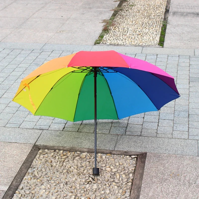 Modischer Regenbogen-Großschirm – Winddichter-Langschirm für Damen & Herren Kaufschwan®