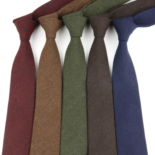 Herren Schmale Polyesterkrawatte – Handgefertigte 100% Polyester Krawatte | Uni & Gestreift für Business, Anzug & Formelle Anlässe Kaufschwan®