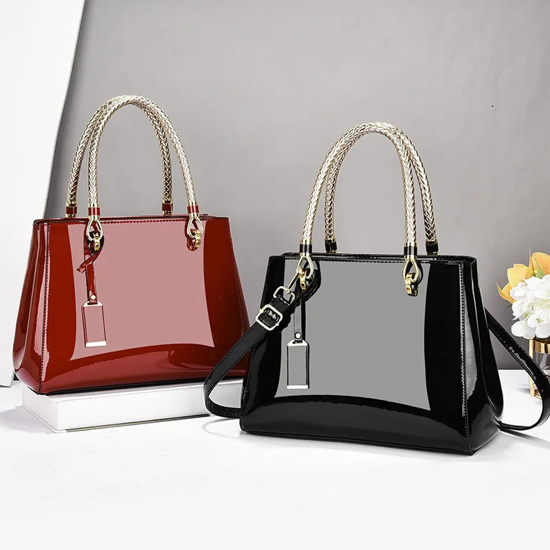 Modische Damen Satchel Handtasche – Neuer Street Trend Leder Crossbody & Schultertasche mit Reißverschluss und Großem Fassungsvermögen Kaufschwan®