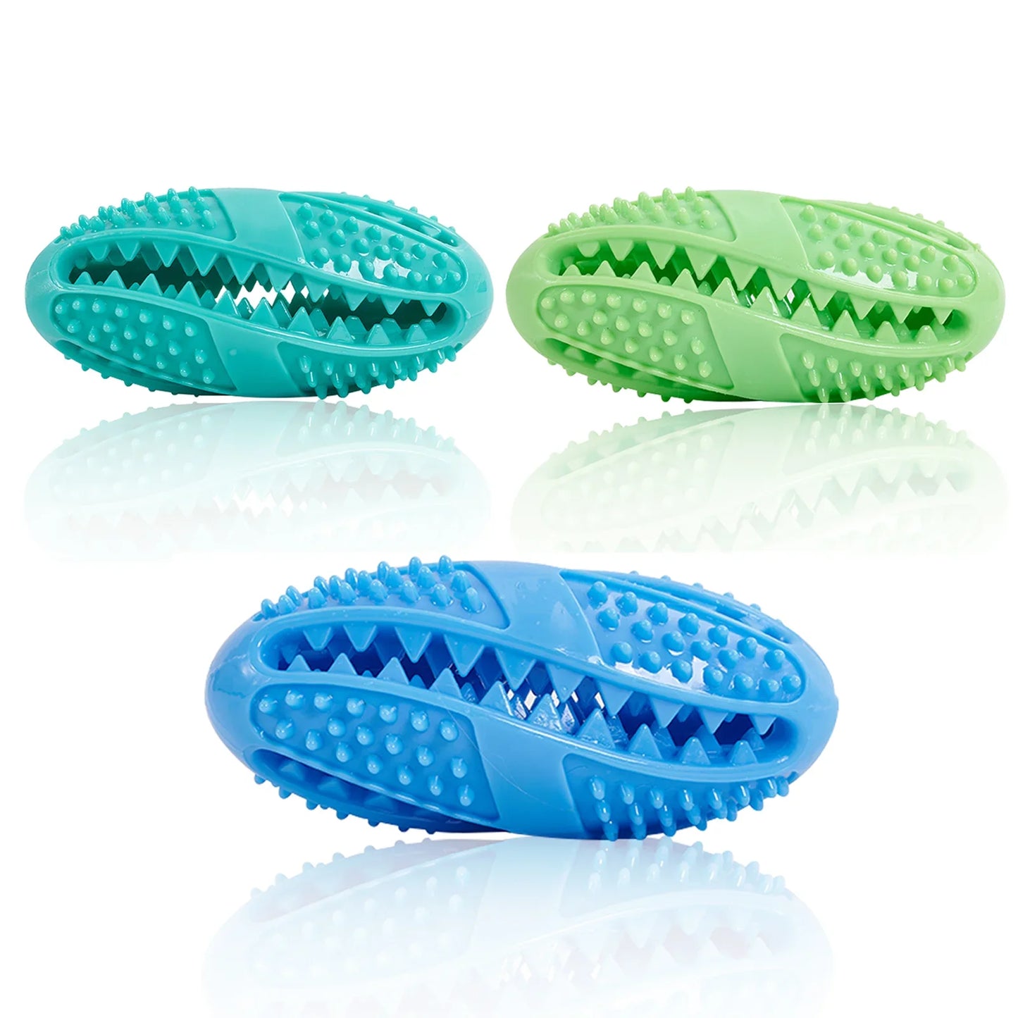 Gummi Hundespielball – Interaktiver Futterspender Kauspielzeug Kaufschwan® 3 Stück