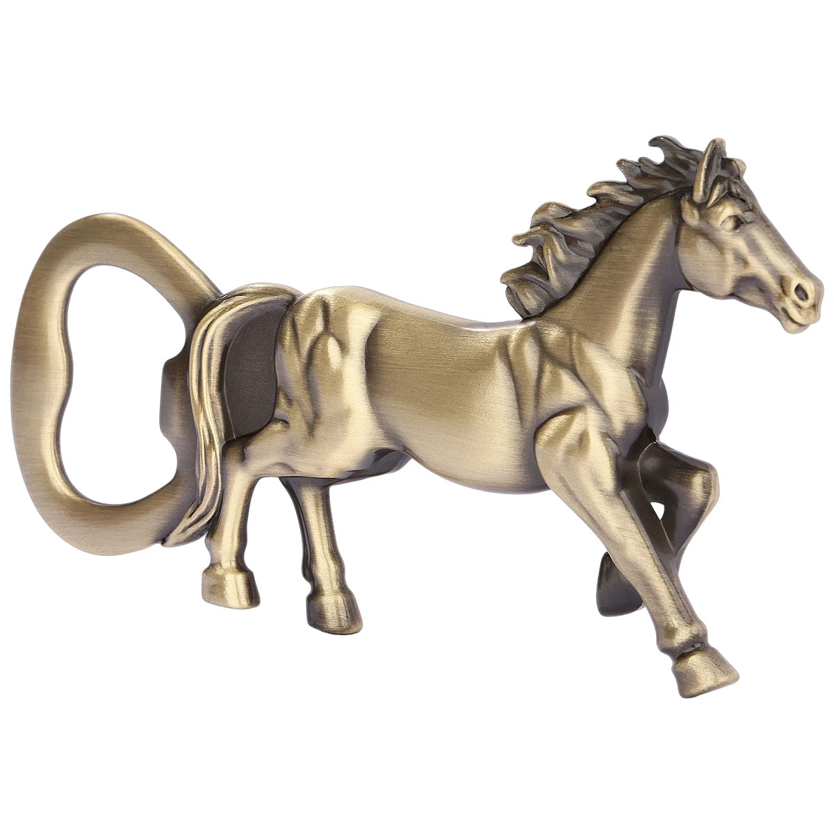Vintage Pferde Flaschenöffner aus Metall – Bronze/Grau Korkenzieher Geschenk Kaufschwan®