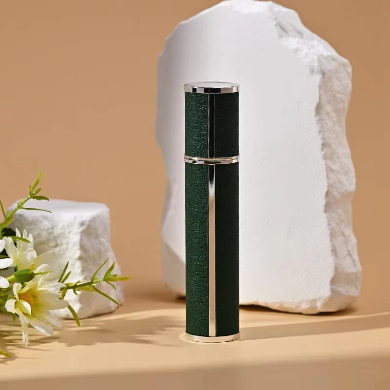10ml Luxus Leder Glas Parfüm Sprayflasche – Tragbarer Nachfüllbarer Mini Atomizer | Reise-Parfüm Nachfüllbehälter Kaufschwan® Grün
