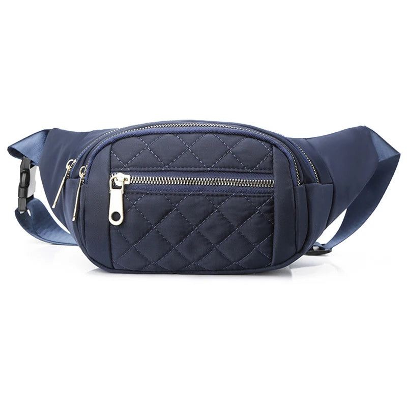 Damen Wasserdichte Nylon Gürteltasche – Designer Crossbody Brusttasche | Modische Fanny Pack, Banana Hip Bag & Reise Hüfttasche Kaufschwan®