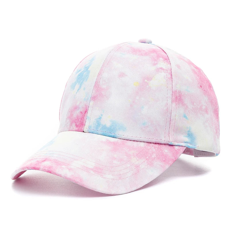 Outdoor Freizeit Regenbogen Kappe | Damen Regenbogen Bunte Baseballkappe | Streetwear Baseballcap Kaufschwan® Beige Rosa 56cm-60cm