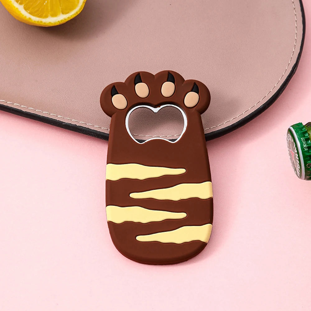 Katzenpfote Flaschenöffner – Cartoon Magnet Kühlschrank Bieröffner Kaufschwan® Design 6