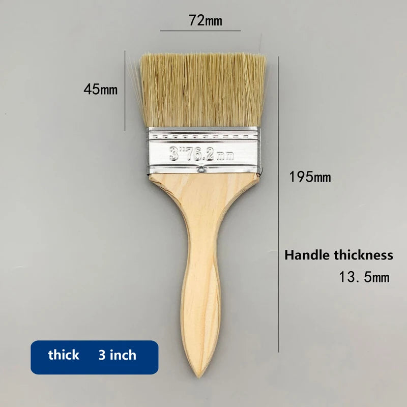 Malerpinsel mit Naturborsten – Präzisions Pinsel für Farbe, Lack & Lasur Kaufschwan® Pinsel 13 1 Stück