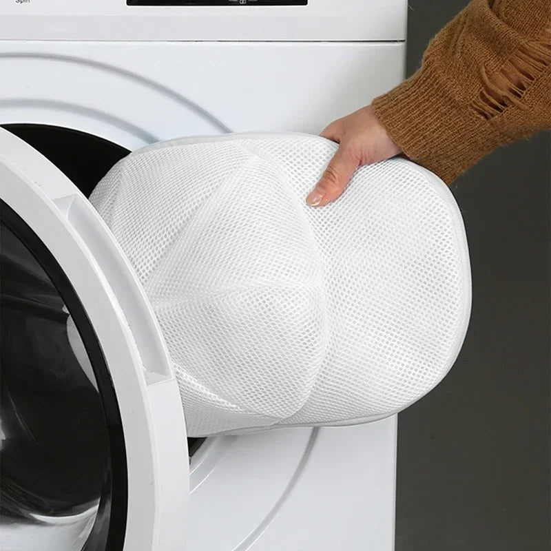 Waschmaschinen Cap-Waschschutz – Mützenreiniger Wäschenetz | Anti-Verformungs Waschbeutel für Hüte & Kleine Kleidung Kaufschwan®