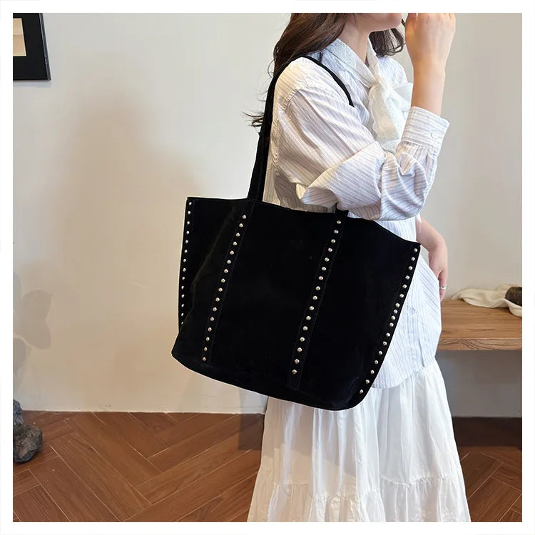 Modische Damen Schultertasche aus Mikrofaser – Hochwertige Retro Sweet Handtasche | Große Tasche mit Pailletten für Frauen Kaufschwan®