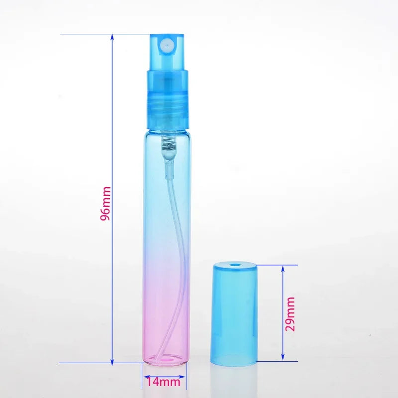 6 Stück 8ml Bunte Glas Parfümflaschen – Nachfüllbare Sprayflaschen | Leere Parfümsprüher-Reisebehälter Kaufschwan®