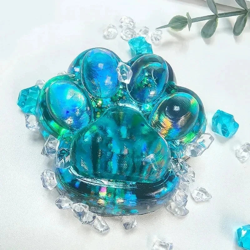 Squishy Katzenpfote – Klebriges Weiches Knautsch-, Fidget- & Sensorikspielzeug für Kinder und Erwachsene, Partygeschenk & Mitgebsel