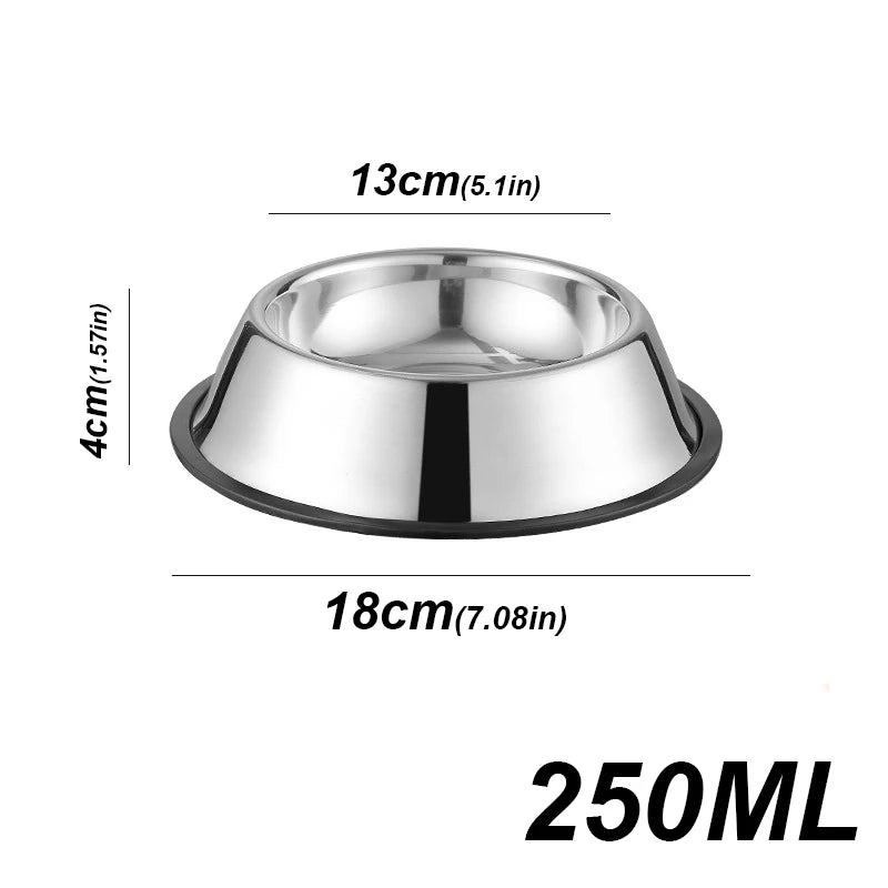 Robuster Edelstahl Futternapf – Hygienische Futter- & Wasserschüssel für Haustiere Kaufschwan® 18cm