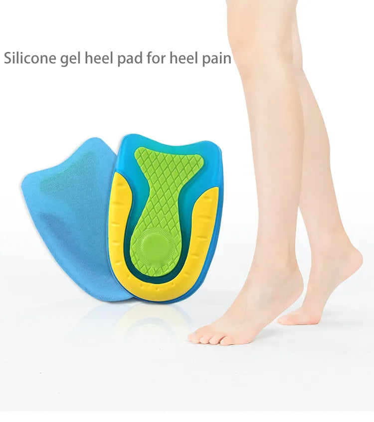 Silikon Gel Sport Einlegesohlen | Rutschfeste Orthopädische Schuhsohlen mit Stoßdämpfung & Fußmassage für Damen und Herren Kaufschwan®