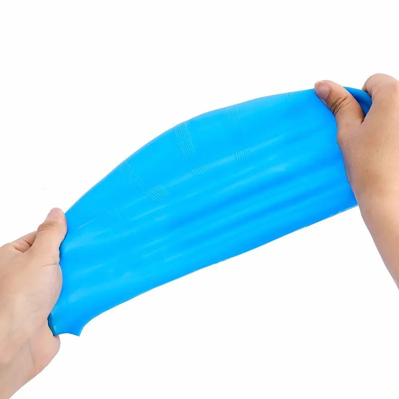 Wasserdichte Schwimmkappe aus Silikon – Hohe Elastizität | Unisex Schwimmhaube mit Ohrenschutz für Langes Haar Kaufschwan®