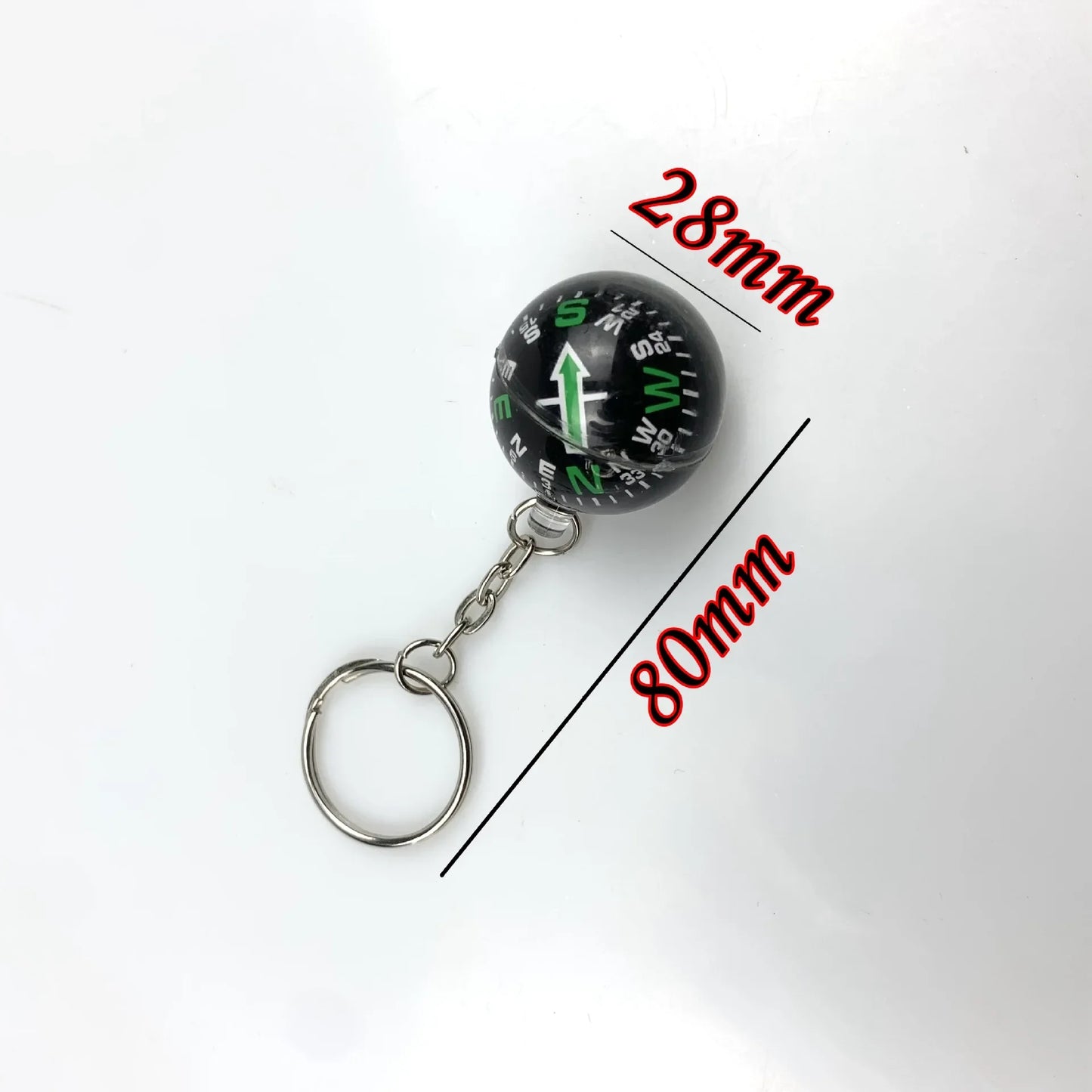 Tragbarer Leichter Notfallkompass – Mini Kugelkompass Schlüsselanhänger für Outdoor Survival, Camping & Reisen Kaufschwan®