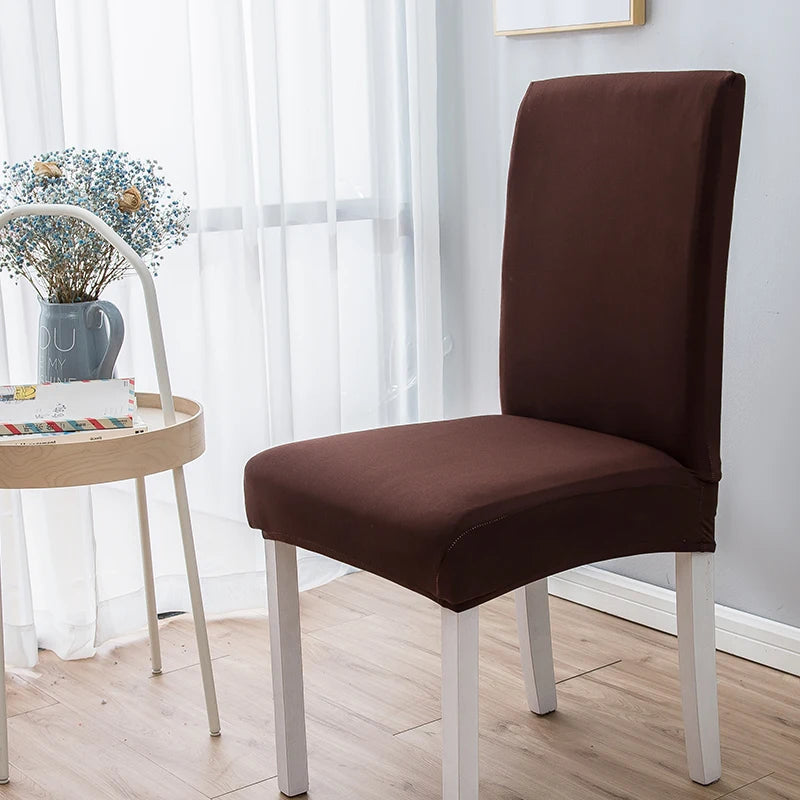 Einfarbige Milk Silk Stuhlbezüge – Elastische Stuhlüberzüge als Schutz für Wohnzimmer, Hochzeit, Esszimmer, Bankett & Büro Kaufschwan®