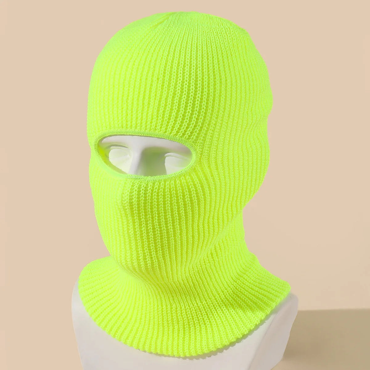 Unisex 1-Loch Skimaske Balaclava – Gestrickte Vollgesichts-Beanie Mütze | Winddichte Wintermütze für Damen & Herren beim Radfahren & Outdoor Kaufschwan®