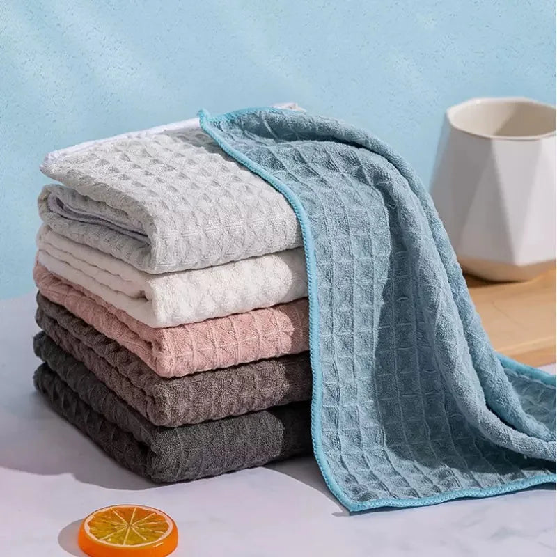 25×25 cm Küchen Reinigungstücher – Fettabweisende Mikrofaser Wischtücher | Saugfähige Geschirrtücher für Haushalt & Küche Kaufschwan®