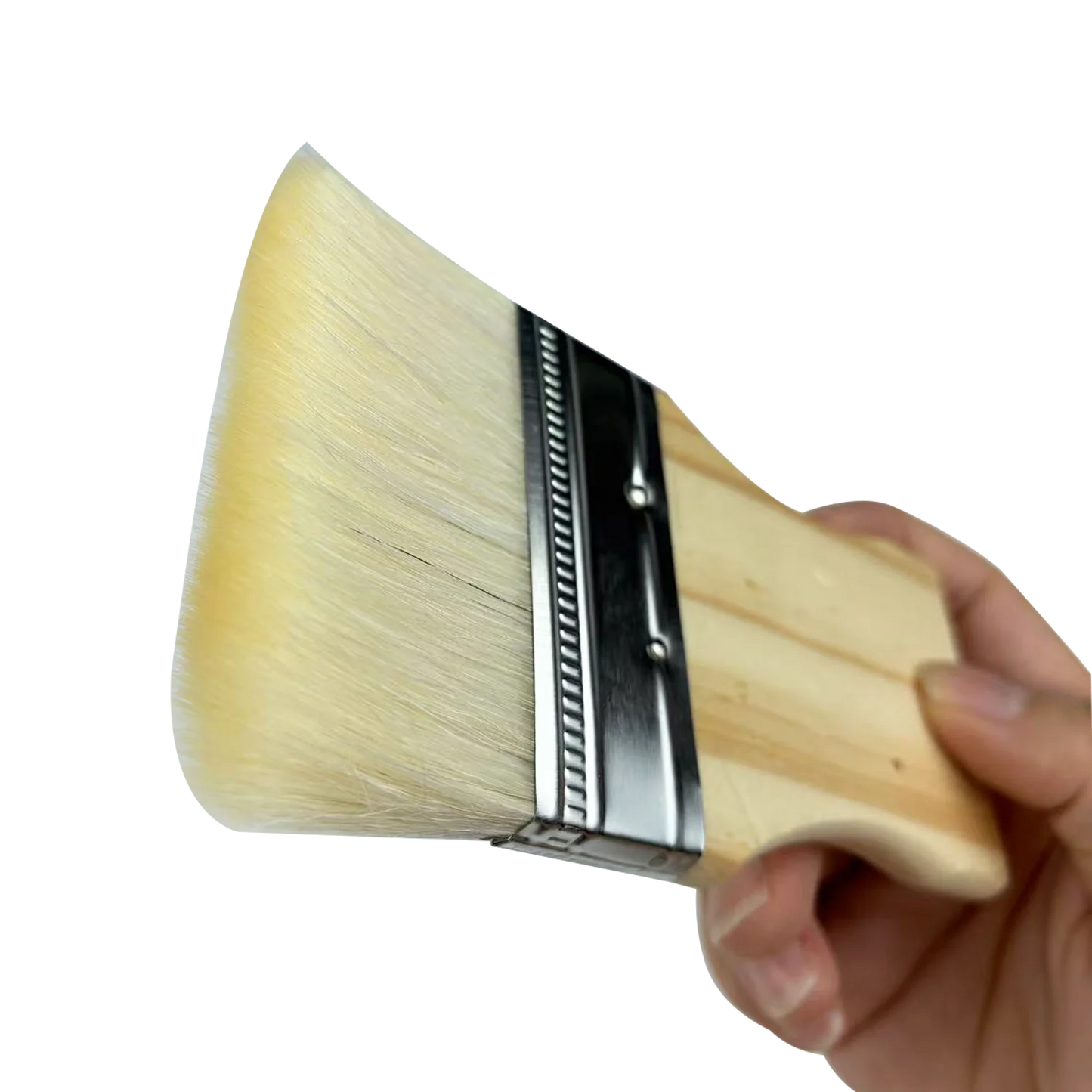 Hochwertiges Woll Flachpinsel Set – Holzgriff Pinsel für Öl- und Acrylmalerei Kaufschwan®