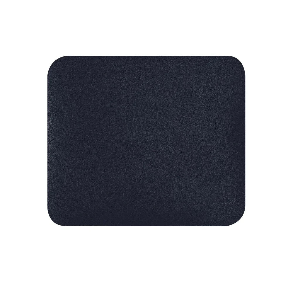 Kreatives Universelles Leder Mauspad – Rutschfeste Gaming Schreibtischunterlage für Laptop, PC und MacBook Kaufschwan® Dunkelblau
