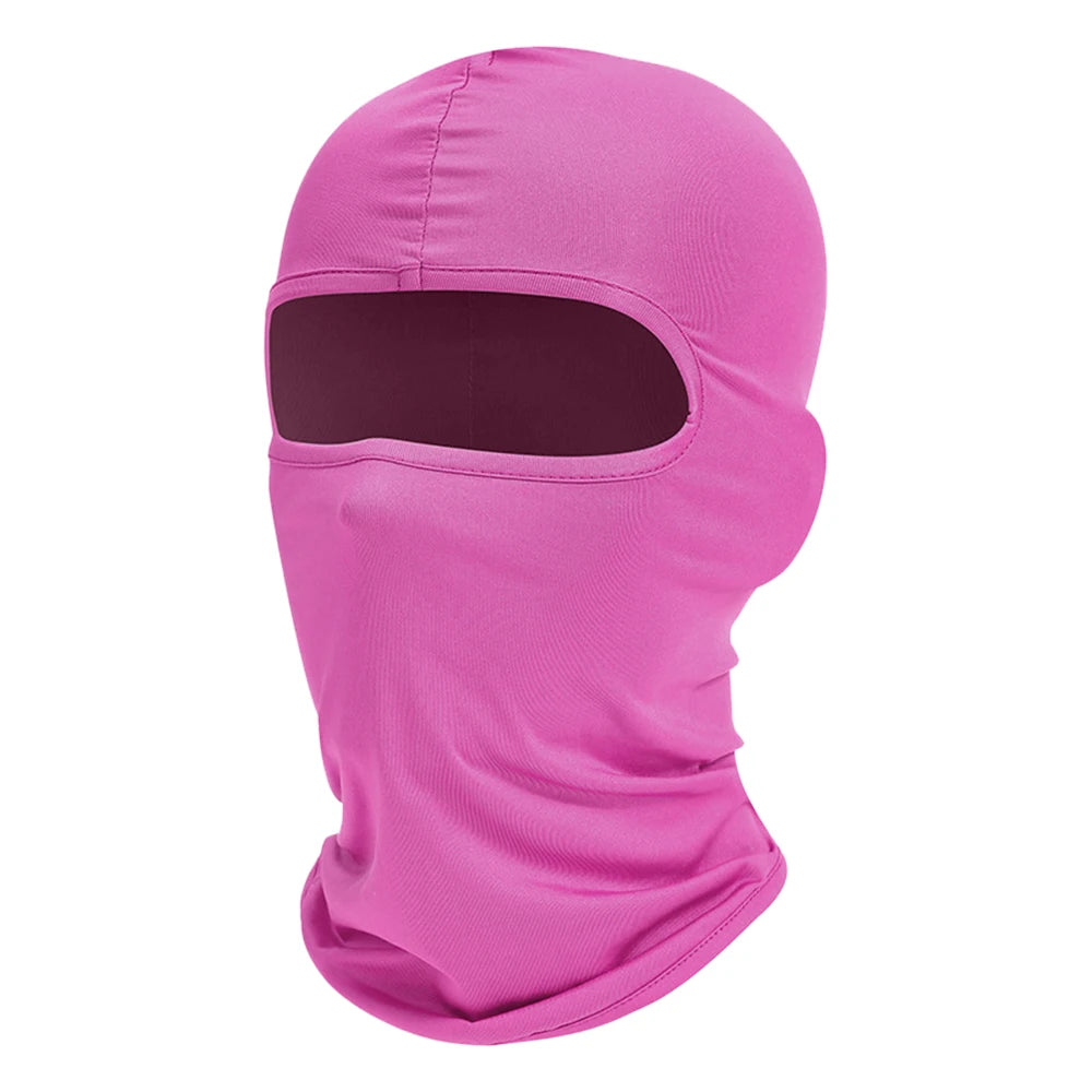 Motorrad Balaclava Vollgesichtsmaske – Winddicht & Atmungsaktiv | Helm-Unterzieher mit Anti-UV Schutz für Motorrad, Radfahren & Sport Kaufschwan® Pink