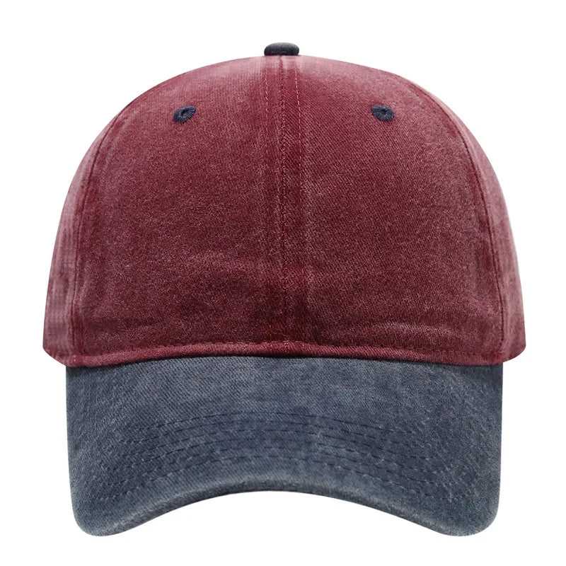 Vintage Washed Baseballkappe | Herren & Damen Farblich Abgestimmte Baseballcap | Lässige Snapback Hip Hop Baseballcap für Frühling & Sommer Kaufschwan®