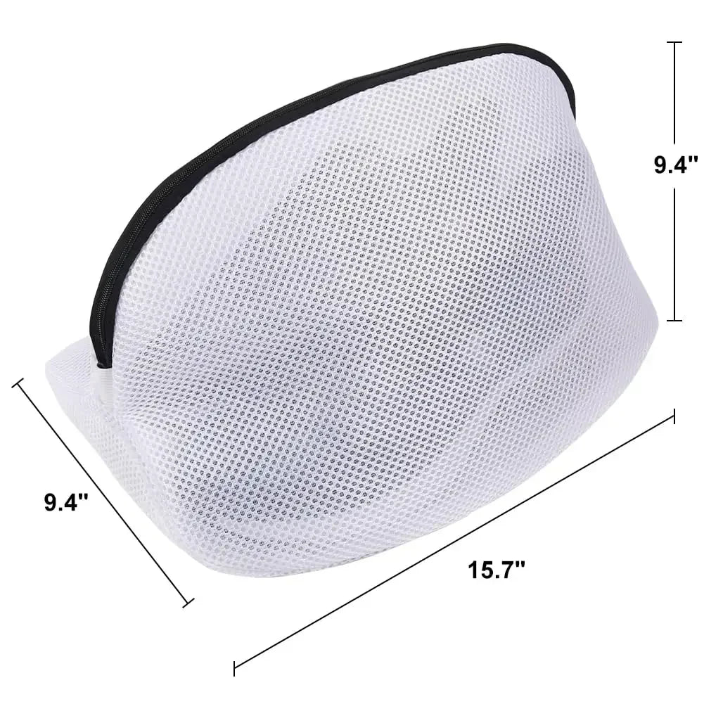 Schuh-Waschbeutel – Strapazierfähiges Wäschenetz für Sneaker, Unterwäsche, BHs & Socken | Großer Waschmaschinen Organizer Kaufschwan® Weiß