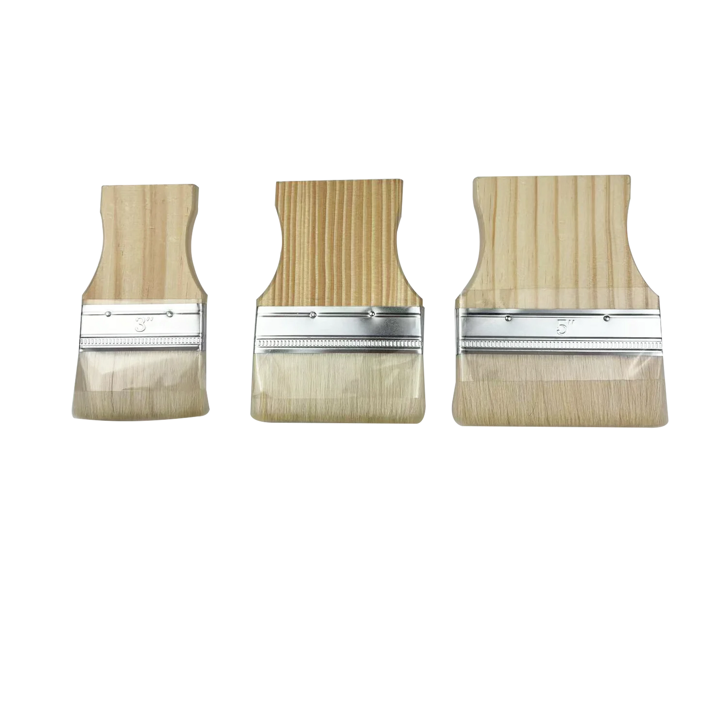Hochwertiges Woll Flachpinsel Set – Holzgriff Pinsel für Öl- und Acrylmalerei Kaufschwan®