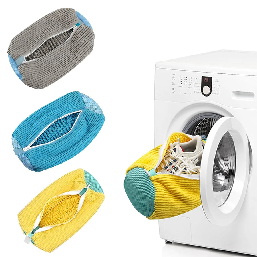 Schuh-Waschbeutel für Waschmaschine – Sneaker Waschbeutel mit 360° Reinigung | Schutznetz für Schuhe & Sportschuhe Kaufschwan®