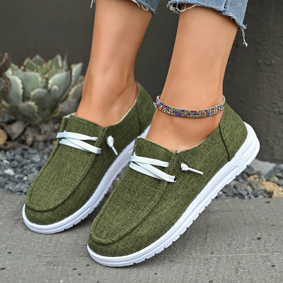 Damen Sportschuhe – Modische Flache Sneaker | Bequeme Freizeitschuhe für Jeden Tag Kaufschwan®