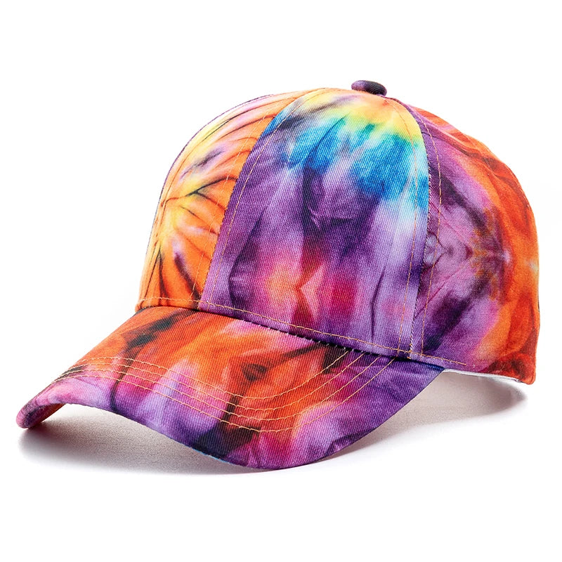 Outdoor Freizeit Regenbogen Kappe | Damen Regenbogen Bunte Baseballkappe | Streetwear Baseballcap Kaufschwan® Dunkelviolett 56cm-60cm