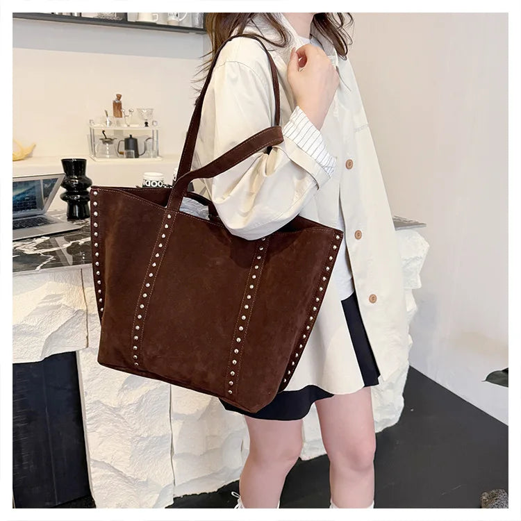 Modische Damen Schultertasche aus Mikrofaser – Hochwertige Retro Sweet Handtasche | Große Tasche mit Pailletten für Frauen Kaufschwan®