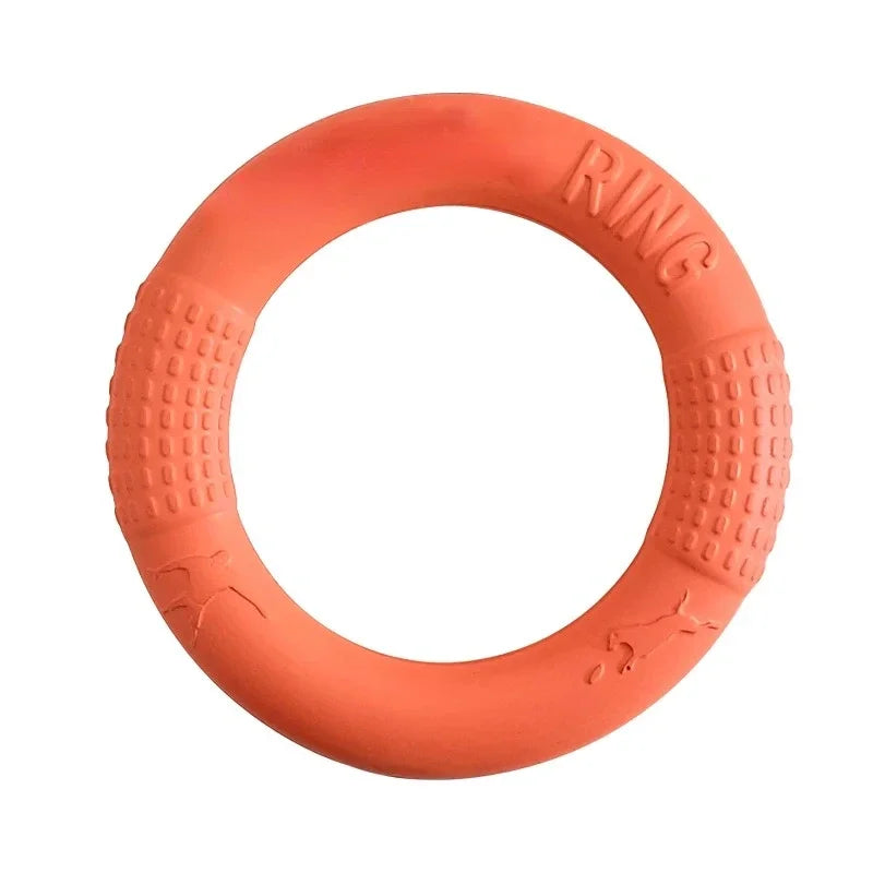 EVA Hund Trainingsring – Schwimmender Wurf- und Ziehring für Hunde Kaufschwan® Orange 18cm