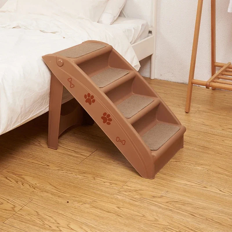 Klappbare Hundetreppe – Verstellbare Rutschfeste Haustierleiter für Kleine & Ältere Hunde Kaufschwan®