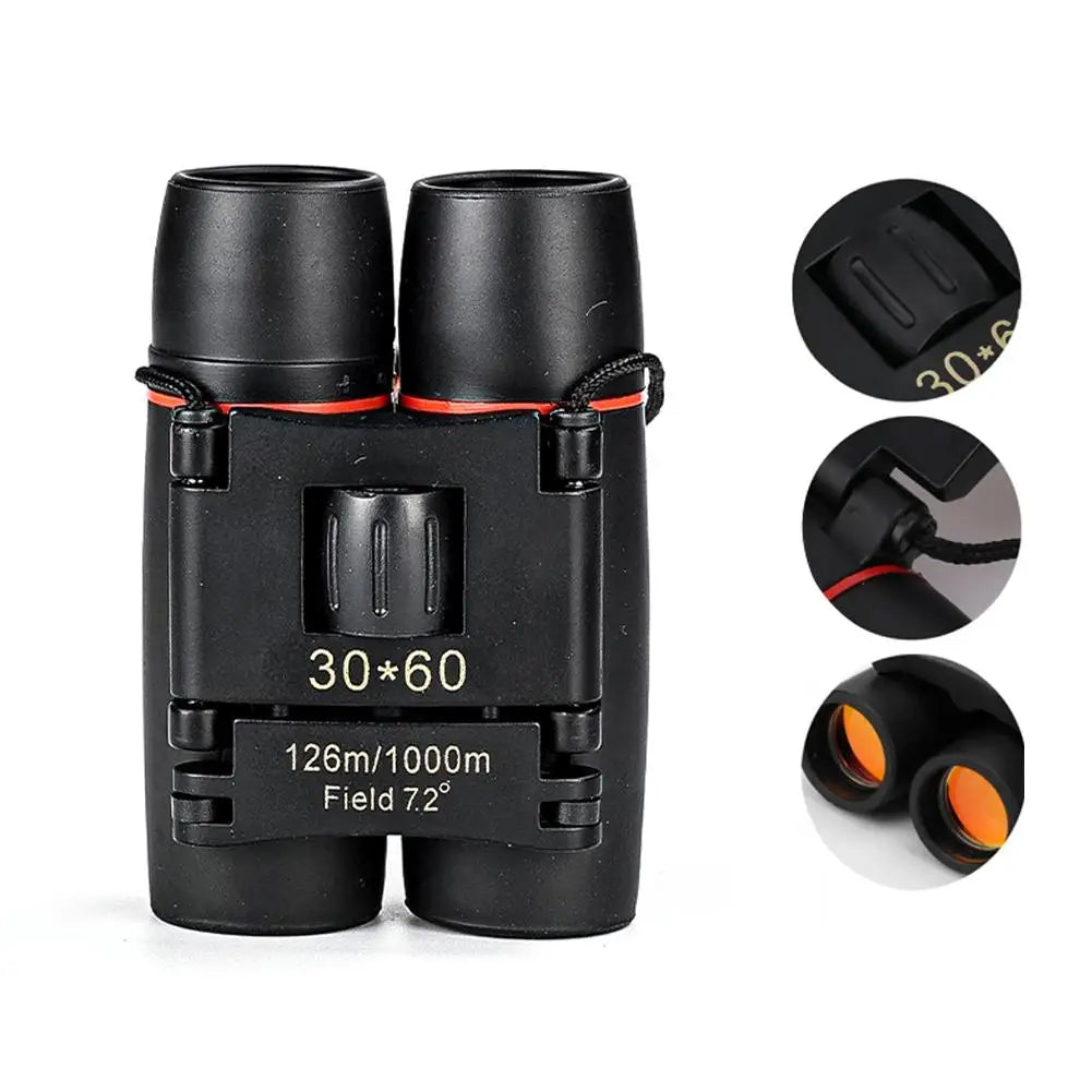 30x60 Kompakt-Zoom Fernglas – Faltbares HD-Mini-Teleskop mit großer Reichweite für Camping & Outdoor-Reisen Kaufschwan®