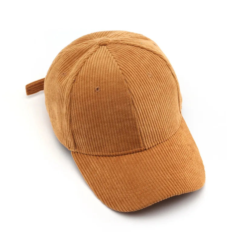 Cord Baseballkappe | Damen & Herren Baumwolle Einfarbige Baseballcap | Herbst Warm Hip Hop Snapback Baseballcap Kaufschwan®