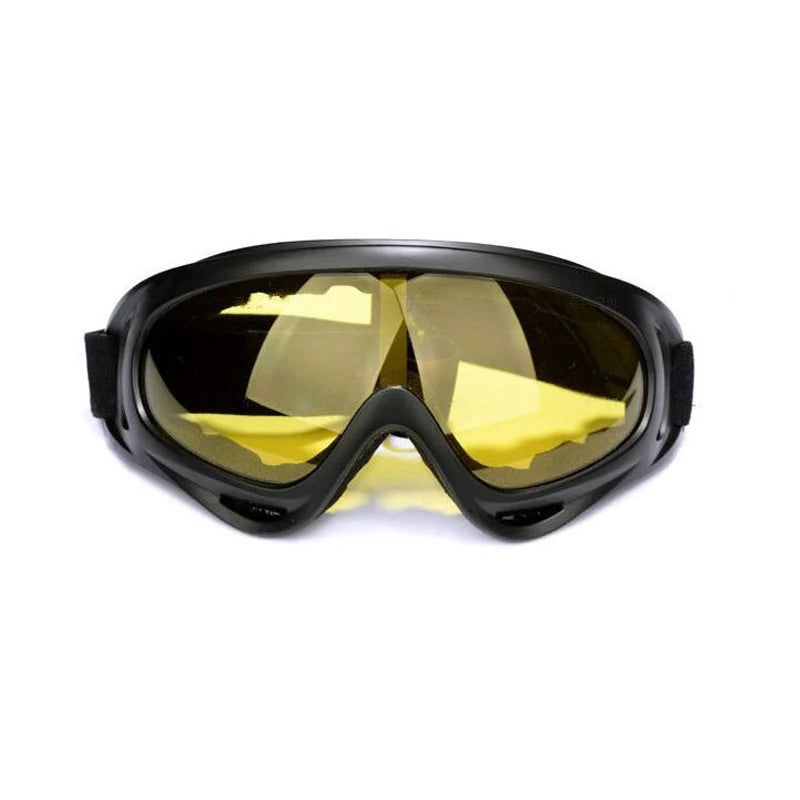 Ski- & Snowboardbrille – Bergsport Schneebrille | Anti-Beschlag Schneemobilbrille, Winter Sportbrille, Herren Sonnenmaske & Fahrradbrille Kaufschwan® Gelb