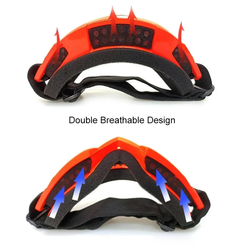 Transparente Skibrille – Winddichte Motorrad- & Fahrradbrille | HD Anti-Beschlag Schneebrille für Outdoor Sport & Winteraktivitäten Kaufschwan®
