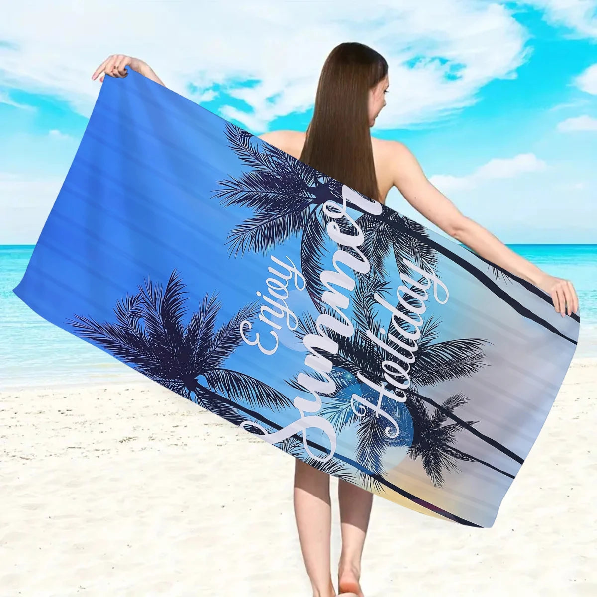 Ultrafeines Mikrofaser Schnell Trocknendes Strandtuch – Saugfähiges Handtuch für Sport, Schwimmen & Duschräume Kaufschwan®