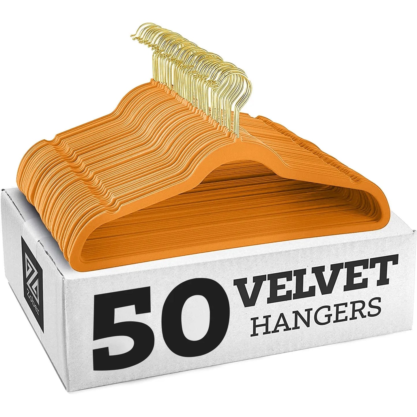 50er Set Kleiderbügel - Anti Rutsch Samt Kleiderbügel – Japanischer Stil für Kleider und Mäntel