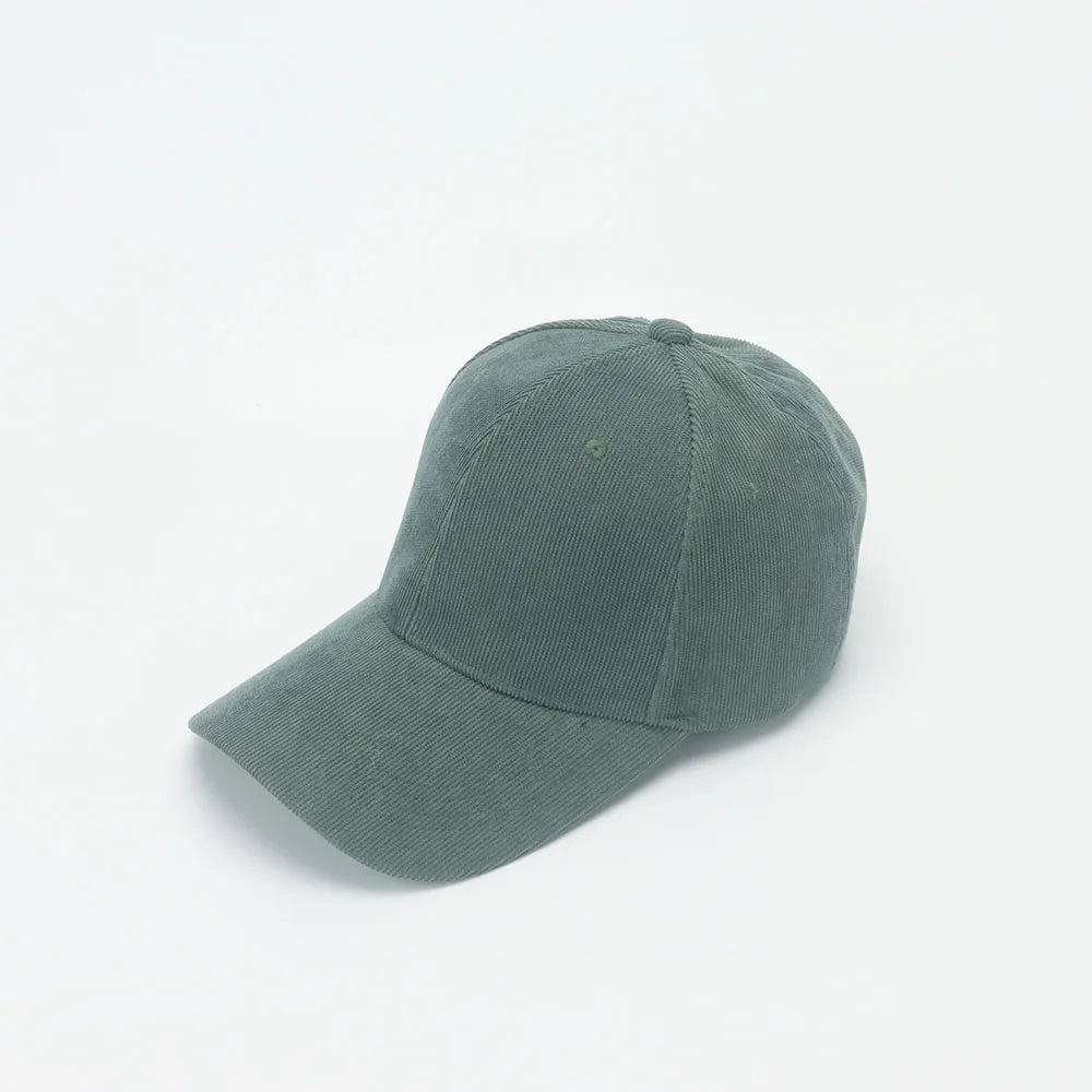 Corduroy Baseballkappe | Damen Retro Einfarbige Baseballcap | Herbst Winter Hüte für Herren & Damen | Unisex Freizeit Gebogener Schirm Kaufschwan®