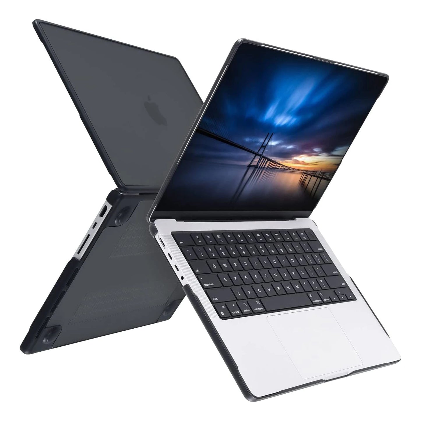 Laptop Hülle mit Weichen Kanten für MacBook Air & Pro – Stoßfeste Schutzhülle Kaufschwan® Schwarz Air 15.3 M2 M3 M4 M5