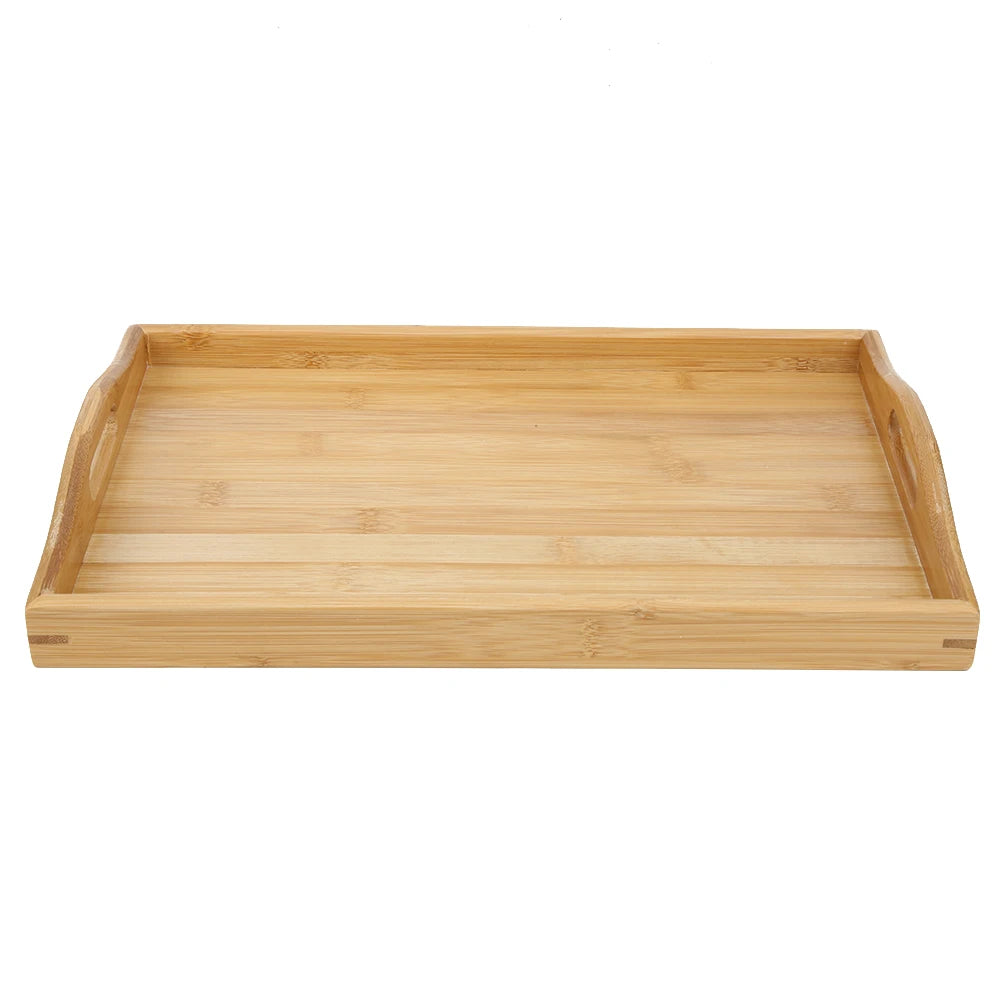Bambus Tee-Tablett 38×25×5cm – Chinesisches Tee-Serviertablett für Teetassen, Multifunktionales Serviertablett für Zuhause & Gastronomie Kaufschwan®