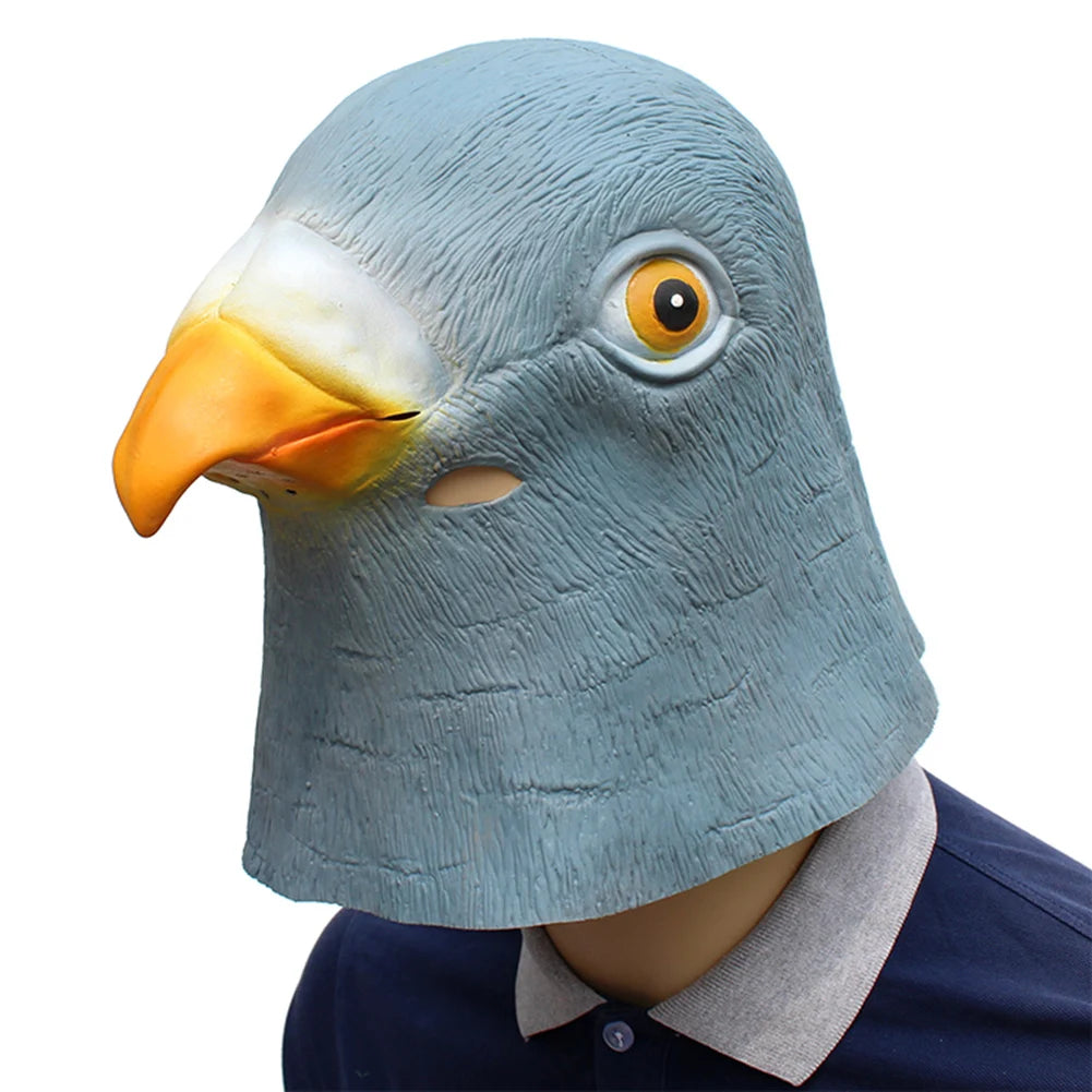 Halloween & Feiertags Partyzubehör Tier Latex Maske – Tauben Kopfmaske für Kostüm, Cosplay & Lustige Requisiten Kaufschwan®