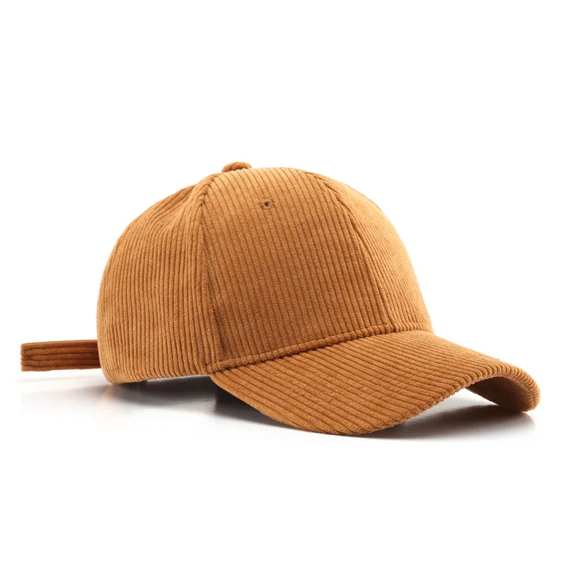 Cord Baseballkappe | Damen & Herren Baumwolle Einfarbige Baseballcap | Herbst Warm Hip Hop Snapback Baseballcap Kaufschwan®