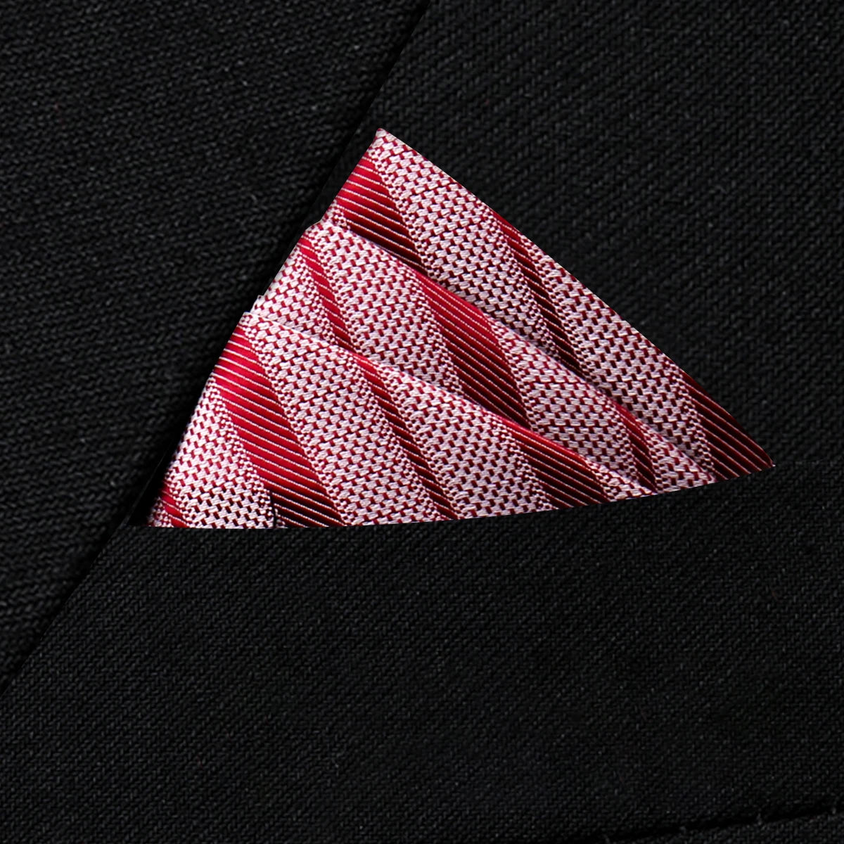 Herren Einstecktuch in Premiumqualität – Neues Design, Einfarbig oder Paisley, Schwarzes Anzug Accessoire in Vielen Farben